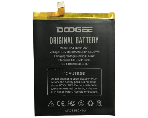 Аккумулятор для Doogee F7 / F7 Pro (BAT16474000) 4000 mAh [Original PRC] 12 мес. гарантии
