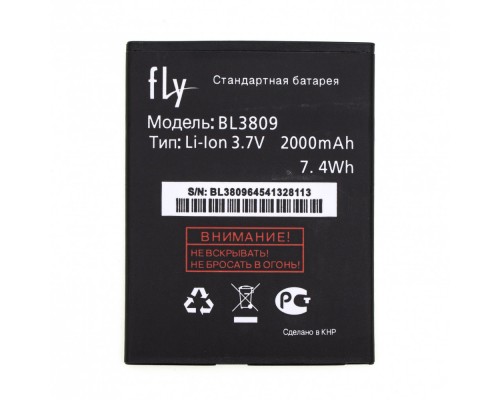 Акумулятор Fly BL3809 (IQ458, IQ459) [Original PRC] 12 міс. гарантії
