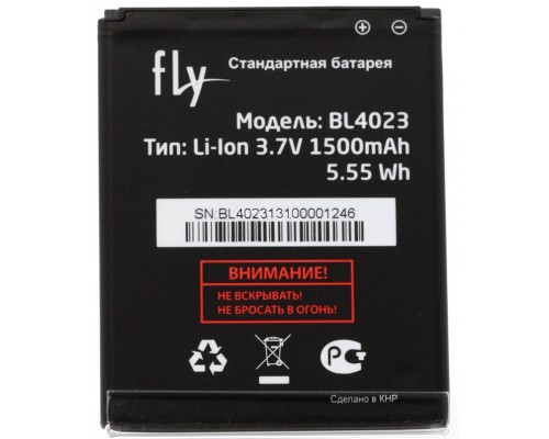 Акумулятор Fly BL4023, IQ237/Gionee BL-G015B GN107 [Original PRC] 12 міс. гарантії