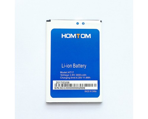Акумулятор Homtom HT17/Ergo A551 Sky 4G Dual Sim [Original PRC] 12 міс. гарантії