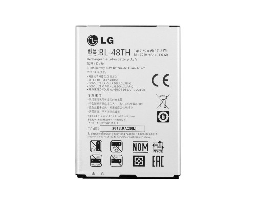 Акумулятори LG BL-48TH(47TH) / E988, E980, E977, E940, F240 Optimus G Pro, D680, D686 G Pro Lite [Original PRC] 12 міс. гарантії, 3040 mAh