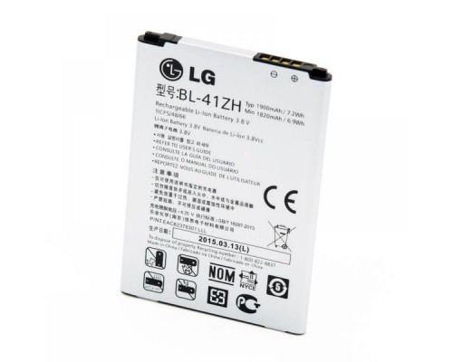 Аккумулятор для LG L FINO, LEON, L50, D213, D221, D295, H324 (BL-41ZH) [Original PRC] 12 мес. гарантии