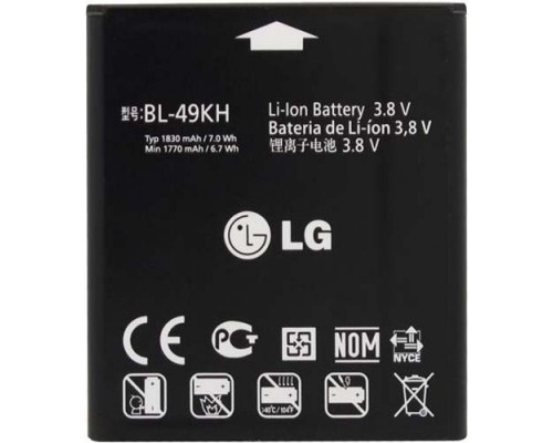 Аккумулятор для LG P936 / BL-49KH [Original] 12 мес. гарантии