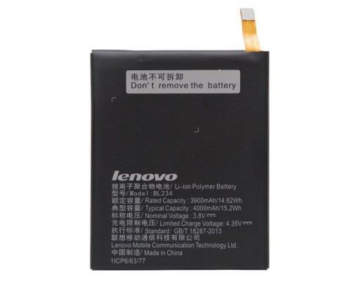Аккумулятор для Lenovo BL234 / A5000, P70, P70a, P70t, P90, Vibe P1m [Original] 12 мес. гарантии