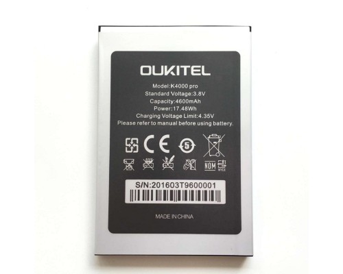 Акумулятор Oukitel K4000 [Original PRC] 12 міс. гарантії
