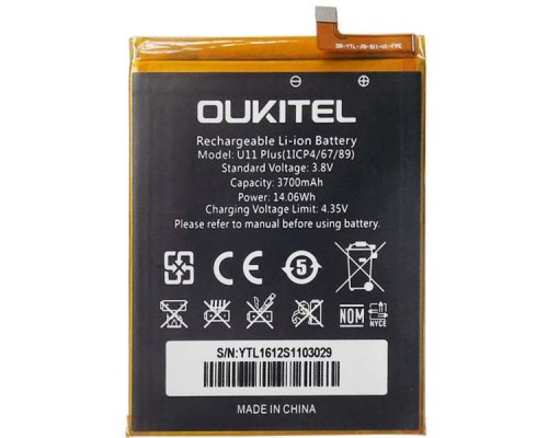 Аккумулятор для Oukitel U11 PLUS [Original PRC] 12 мес. гарантии