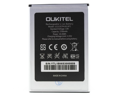 Аккумулятор для Oukitel U22 [Original PRC] 12 мес. гарантии