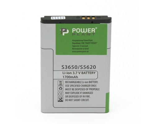 Акумулятор PowerPlant Samsung S3650, C3312, C3060, C3322, L700, S5600 та ін. (AB463651BE/U/C) 1700mAh