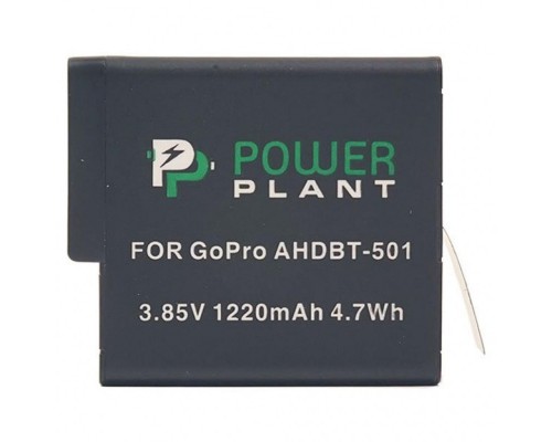 Акумулятор PowerPlant для GoPro AHDBT-501 1220mAh