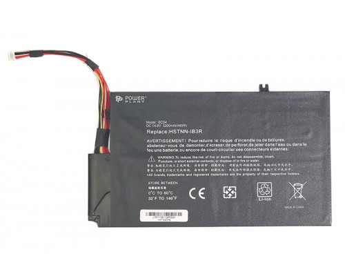 Акумулятори PowerPlant для ноутбуків HP Envy TouchSmart 4 (EL04XL, HPTS40PB) 14.8V 3200mAh