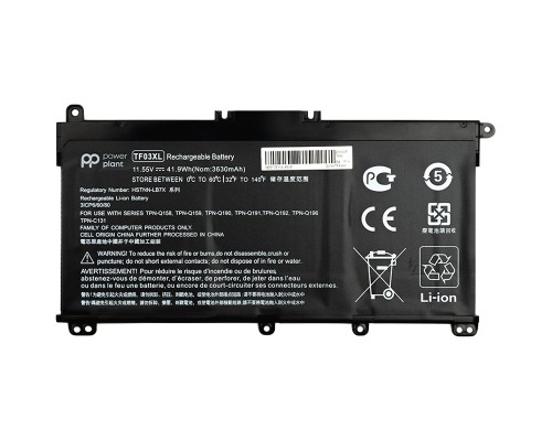 Акумулятори PowerPlant для ноутбуків HP Pavilion 15-CD (TF03XL) 11.55V 41.9Wh
