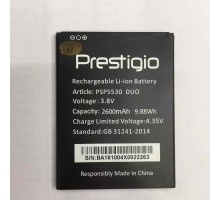 Акумулятор Prestigio Grace Z5 5530/PSP5530/PSP5530DUO 2450 mAh [Original PRC] 12 міс. гарантії