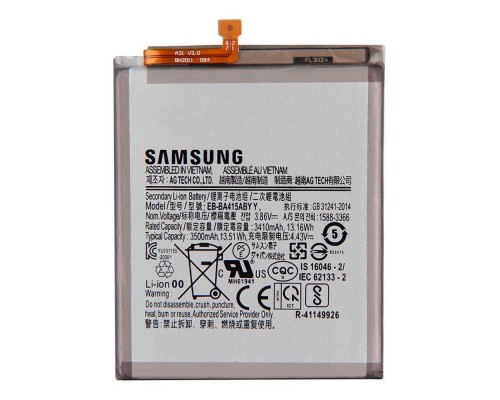 Аккумулятор для Samsung A415 Galaxy A41 / EB-BA415ABY 3500 mAh [Original] 12 мес. гарантии