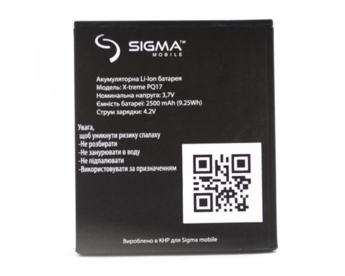 Акумуляторна батарея Sigma X-TREME PQ17 [Original PRC] 12 міс. гарантії