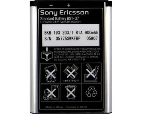 Акумулятор Sony Ericsson BST-37 [Original PRC] 12 міс. гарантії, 900 mAh