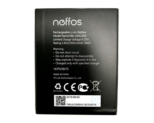 Акумулятор TP-Link Neffos C5S/NBL-43A2300 [Original PRC] 12 міс. гарантії
