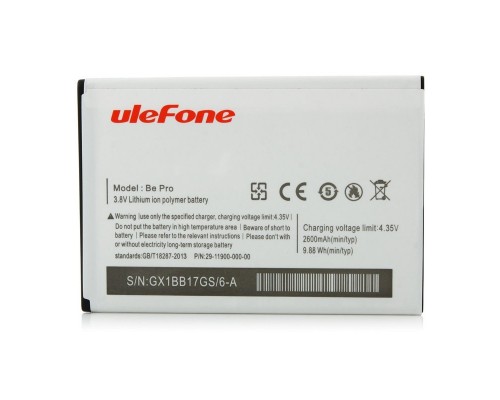 Аккумулятор для Ulefone Be Pro / Be Pro 2 / L55 / 3019 [Original PRC] 12 мес. гарантии