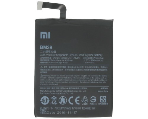 Аккумулятор для Xiaomi BM39 (Mi6) [Original PRC] 12 мес. гарантии
