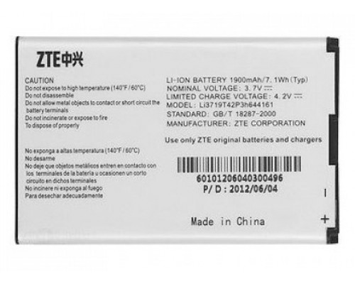 Акумулятор ZTE Li3719t42p3h644161 (T82, V8000, WIFI router MF80) 1900mAh [Original PRC] 12 міс. гарантії