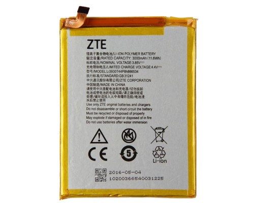 Аккумулятор для ZTE Li3830T43P6h775556 (Blade V7 MAX, V7MAX, BV0710, BV0710T) 3000 mAh [Original] 12 мес. гарантии
