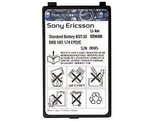 Акумулятор Sony Ericsson BST-30, 850 mAh [HC]