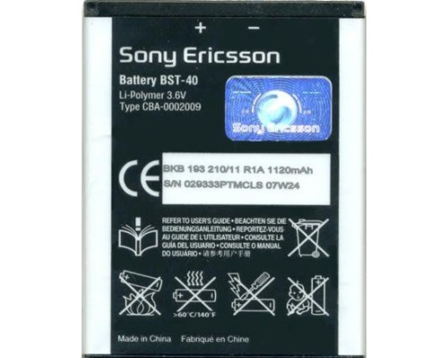 Акумулятор для Sony Ericsson BST-40 [HC]