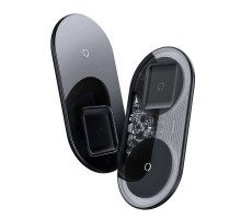 Беспроводное ЗУ Baseus Simple 2in1 (WXJK-A01) Crystal Black (Phone + Pods)