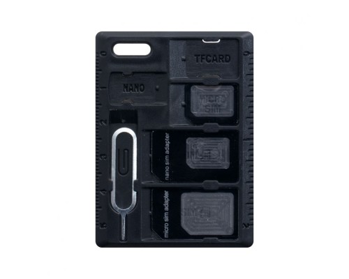 Набір Перехідників для Сім-Карт Hoco (Nano / Micro / SIM / скріпка) Чорний