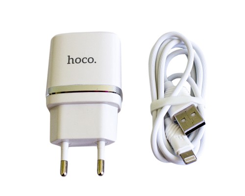 Зарядний пристрій Hoco C11 White 1USB (1A)