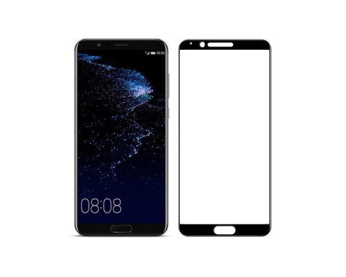 Захисне скло Full screen PowerPlant для Huawei Honor View 10 (V10) Black