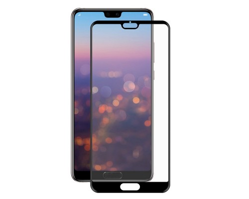 Захисне скло Full screen PowerPlant для Huawei P20, Black