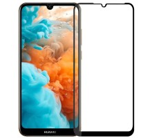 Защитное стекло Full screen PowerPlant для Huawei Y7 (2019), Black