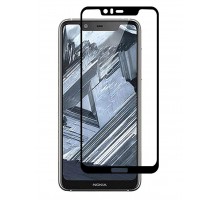 Защитное стекло Full screen PowerPlant для Nokia 5.1 Plus, Black