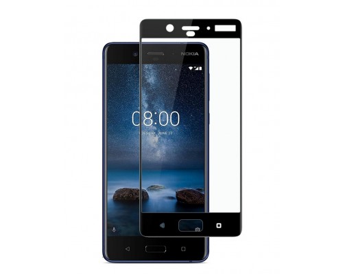 Захисне скло Full screen PowerPlant для Nokia 8 Black