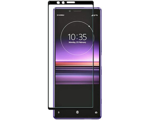 Захисне скло Full screen PowerPlant для Sony Xperia 1 (Xperia XZ4), Black