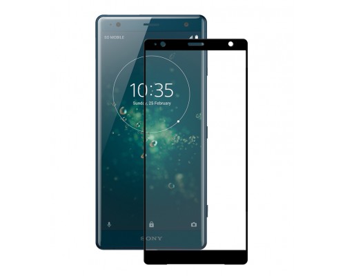 Защитное стекло Full screen PowerPlant для Sony Xperia XZ2, Black