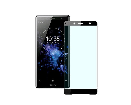 Захисне скло Full screen PowerPlant для Sony Xperia XZ2 Compact, Black