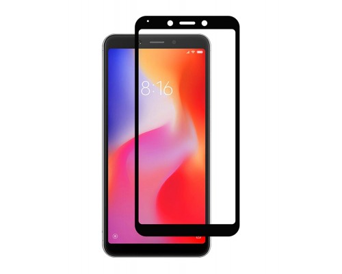 Защитное стекло Full screen PowerPlant для Xiaomi Redmi 6, Black