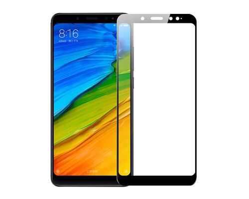 Захисне скло Full screen PowerPlant для Xiaomi Redmi Note 5 Pro, Black