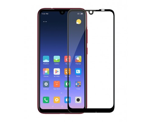 Захисне скло Full screen PowerPlant для Xiaomi Redmi Note 7 Pro, Black