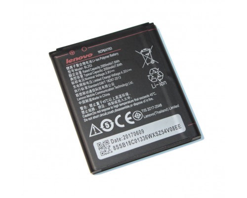 Аккумулятор для Lenovo A2016a40 (BL253 - 2050 mAh) [Original] 12 мес. гарантии