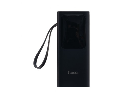 Повербанк Hoco J41 Treasure Mobile (10000 mAh/Out: 2USB 5V/2A/In: Type-C, Lightning, micro-USB 5V/2A) з LED індикатором, Чорний