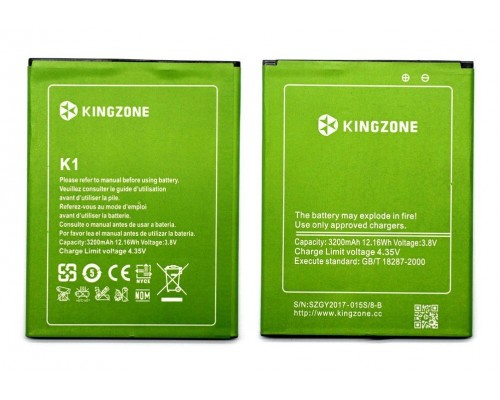 Аккумулятор для KingZone K1 / K1 Turbo [Original PRC] 12 мес. гарантии