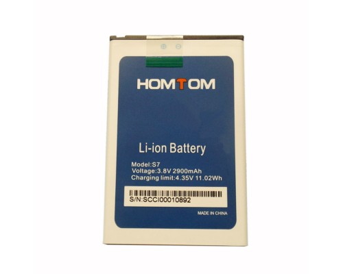 Аккумулятор для Homtom S7 2900 mAh [Original PRC] 12 мес. гарантии