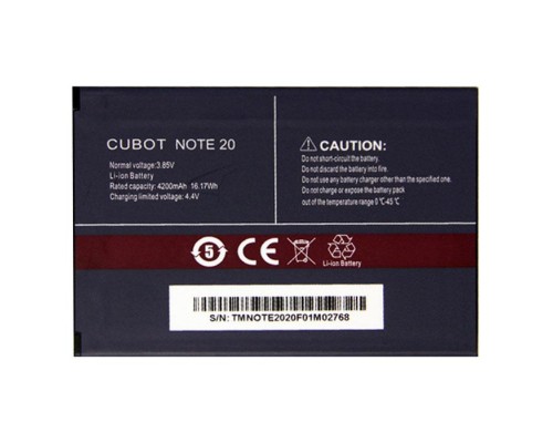 Аккумулятор для CUBOT Note 20 [Original PRC] 12 мес. гарантии