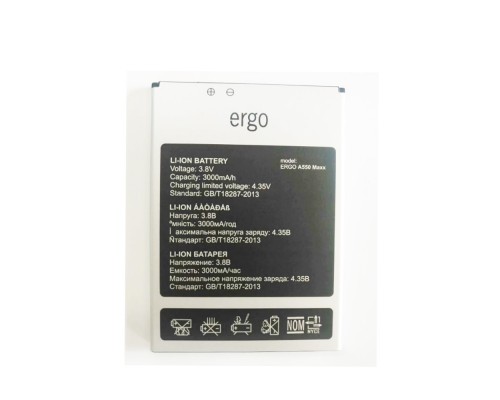 Акумулятори Ergo A550 Maxx Dual Sim [Original PRC] 12 міс. гарантії