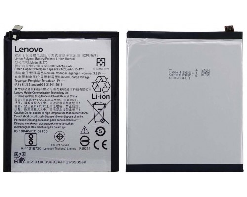 Акумулятор Lenovo BL270/K6 Note [Original] 12 міс. гарантії