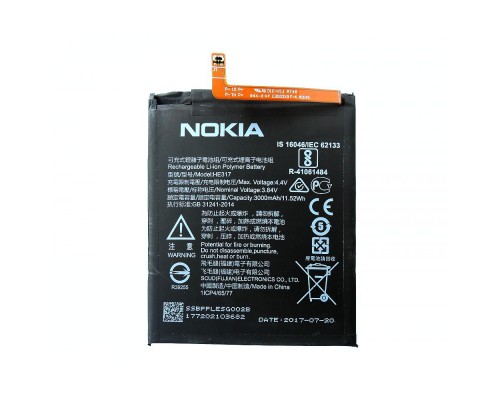 Акумулятор Nokia 6 - HE316/HE317/HE335 (TA-1000, TA1021, TA-1025, TA-1033) [Original PRC] 12 міс. гарантії
