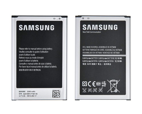 Акумулятор Samsung N9000, Galaxy Note 3 (B800BE, B800BC) 3200 mAh [Original PRC] 12 міс. гарантії