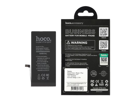 Акумулятор Hoco для Apple iPhone 7 Plus, посилений (3440mAh)